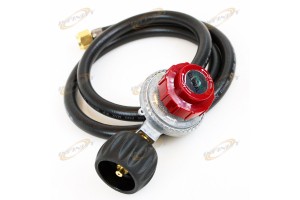 4.5 FT 20PSI Propane LPG Regulator & High Pressure Hose For BBQ Burner UL Listed